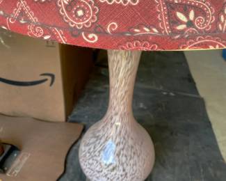 Pink Murano Table Lamp