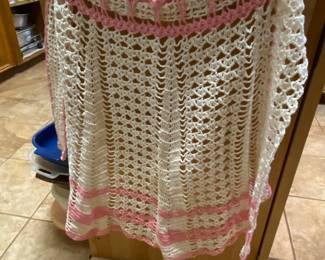 Handmade crochet apron