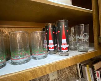 Christmas Vintage Dairy Queen Glasses