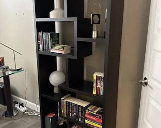 geometic bookcase shelf 