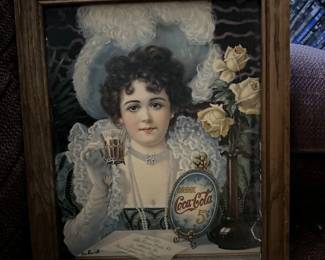 coca cola advertisement mirror