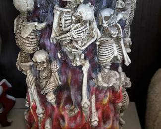 witches halloween gargoyles goblin skeleton  skull 