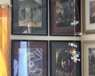 witches halloween gargoyles goblin skeleton  skull 