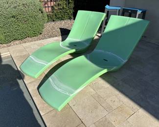 green lounge chairs modern 