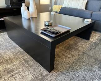 coffee table modern black wood 