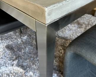 modern chrome base table 