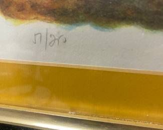 RAOUL RAYMOND LITHOGRAPH "WEST WALL"  17/28 NICE FRAME