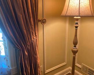 FINE WINDOW TREATMENTS AND SHEERS                           PAIR OF FLOOR LAMPS