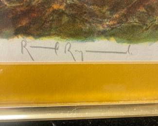 RAOUL RAYMOND LITHOGRAPH "WEST WALL"  17/28 NICE FRAME