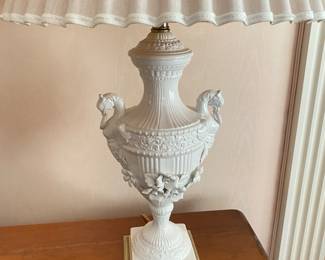 PAIR OF PROCELAIN COOPER($$$$) LAMPS
