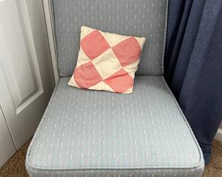 Grey accent chair