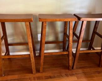 Trio of counter stools