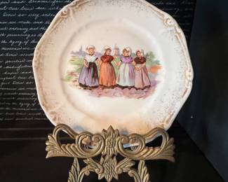 Porcelain plate from child's tea set