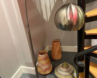 Vintage Max Studio marble base floor lamp