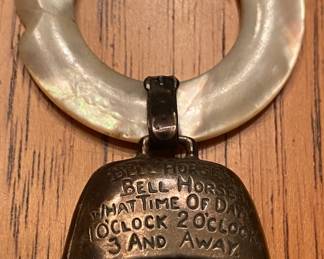 Sterling Bell Horse Baby Rattle