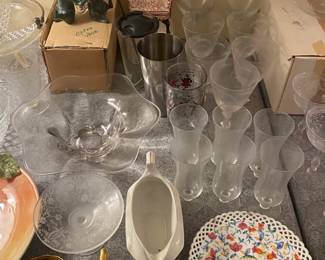 More Stemware and Houshold Decor