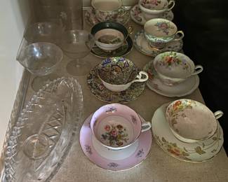 Fine China Cups and Saucers