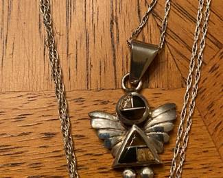 Small Sterling Silver Angel Pendant