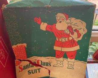 Vintage Santa Claus Suit with Original Box
