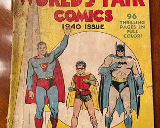 1940 World's Fair Comics (Poor Condition/First Appearance of Batman, Robin and Superman on Front Cover of a Comic) 