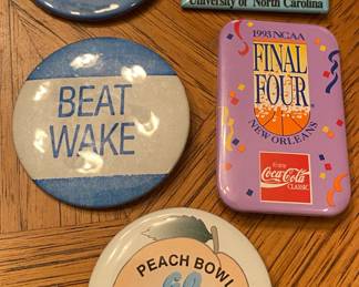 Vintage North Carolina Tarheel Pinbacks