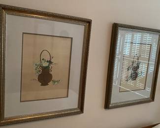 Oriental Floral Themed Prints