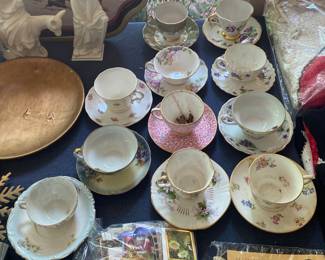 Fine China Teacups and Saucers