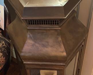 Large Brass Carriage Style Lantern