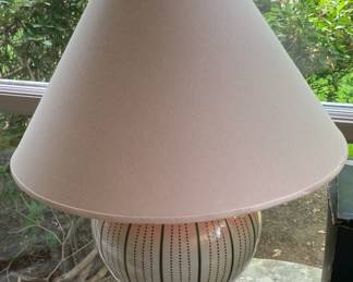 Signed Art Glass Lamp