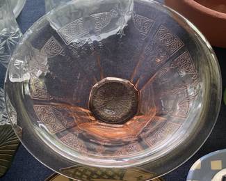 Pink Depression Glass Bowl
