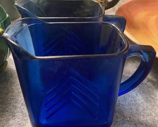 Small Cobalt Blue Pitchers