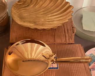 Artistic Brass Serving Pieces