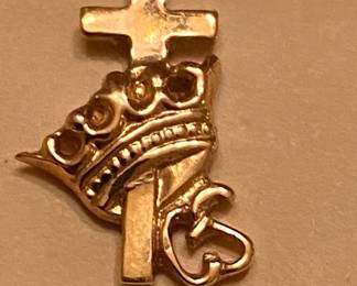 Small 14K Gold Knights Templar Pin