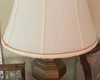 Pair of Oriental Brass Lamps