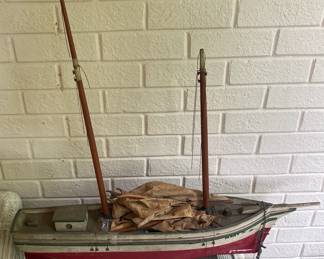 Old Handmade Wooden Boat