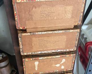 Small Storage Bin made from Cigar Boxes 