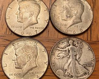 Assorted Silver Half Dollars (40% and (90%)