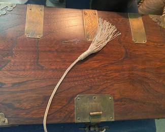 Brass and Wooden Oriental Box