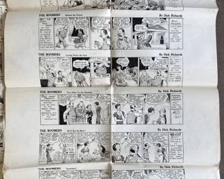 1930's The Boomers Comic Ad Sheets