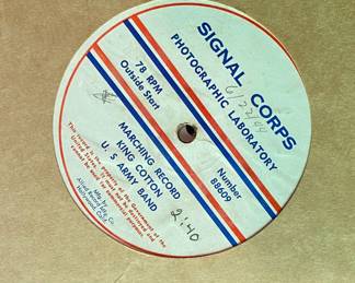 Marching and Military Songs 78 Records (WW2)