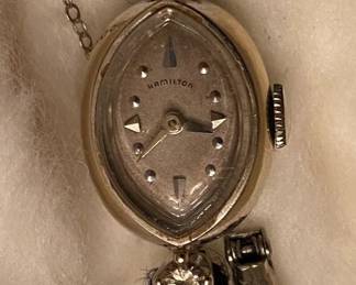 Hamilton 14K Gold Del Art Ladies Watch