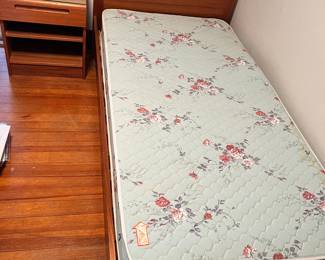 MCM Twin Size Danish Teak Bed (2 available) 