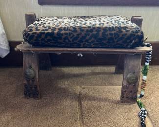 Vintage Exotic Stool 