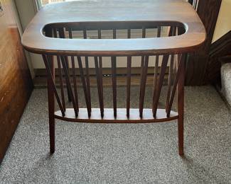 MCM Side Table with Magazine Rack by Arthur Umanoff 