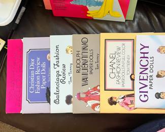 Vintage Famous Designers Paper Doll Books by Tom Tierney 