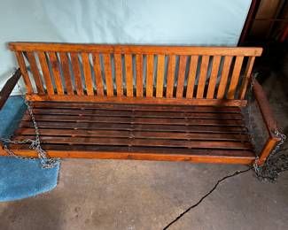 Antique porch swing 