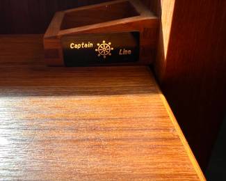 Vintages MCM Danish Teak Bar on Casters by D-Scan Made in Singapore IN EXCELLENT CONDITION 