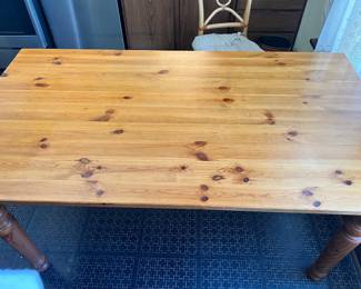 Vintage Wood Farm Style Kitchen Table 