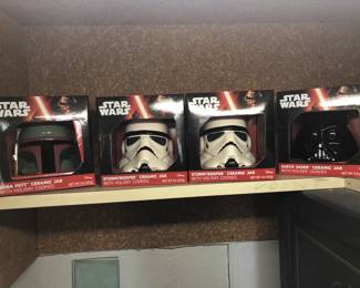 Collectible Star Wars Cookie Jars - unopened 