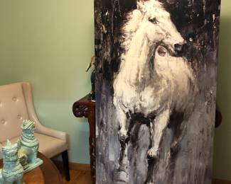 Large Horse Giclée Painting  